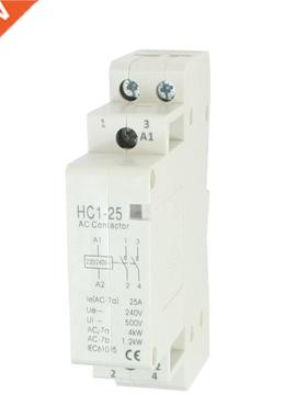 AC 240V 25A 2 Reed AC Contactor 2P Closed Domestic 35 mm DIN