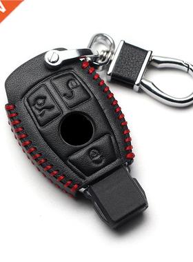 Genuine Leather Car Key ver Keychain Case for Mercedes Benz
