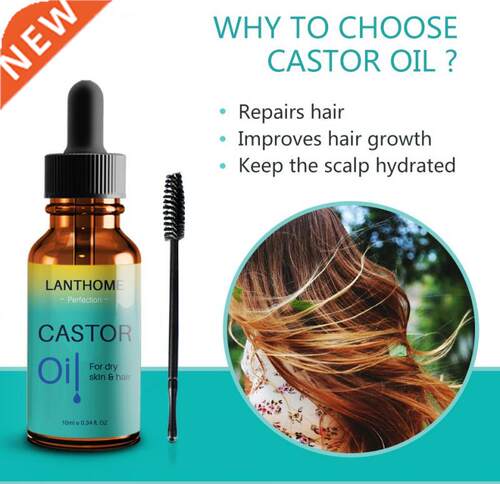 10ML Hair Eyebrow Eyelash Growth Liquid Castor Seed Oil
