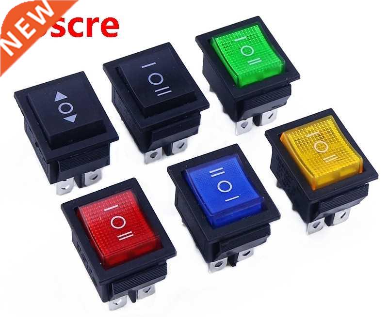 Latching 6P 2Circuits Rocker Switch 16A 250VAC 20A 125V colo