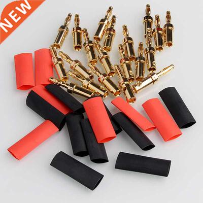 4/8PCS Gd Speaker Banana Plug Cable Wire Adapters Plugs Co