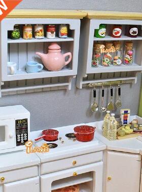 Dollhouse Mini Wood Display Cupbod Cabinet Shelf Showcase