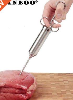 ORGANBOO 1PC Stainless Steel Meat Seasoning Injector