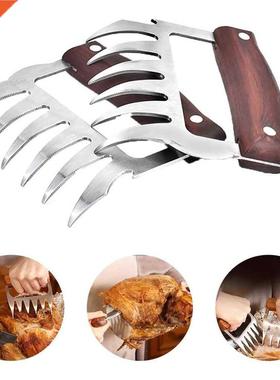 2pcs Meat Fork Shredder Claws Stainless Steel BBQ Pulled Por