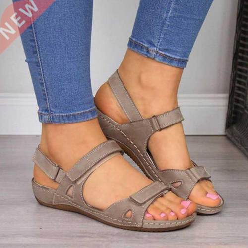 Women Sandals Flat Open Toe Shoes Women Casual Platform Ladi