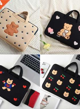 Cute Bear Laptop Sleeves 11.6 12 1 14 15 15.6 Inch ver Lapo