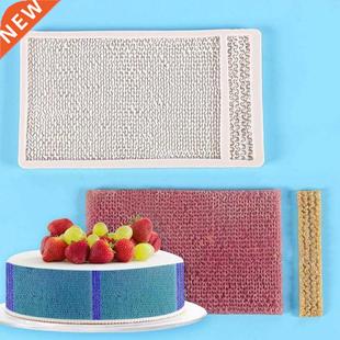 Fondant Mold Safe Clear Texture Rectangle Wide/Thin Wool Kni