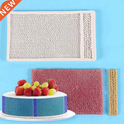 Fondant Mold Safe Clear Texture Rectangle Wide/Thin Wool Kni