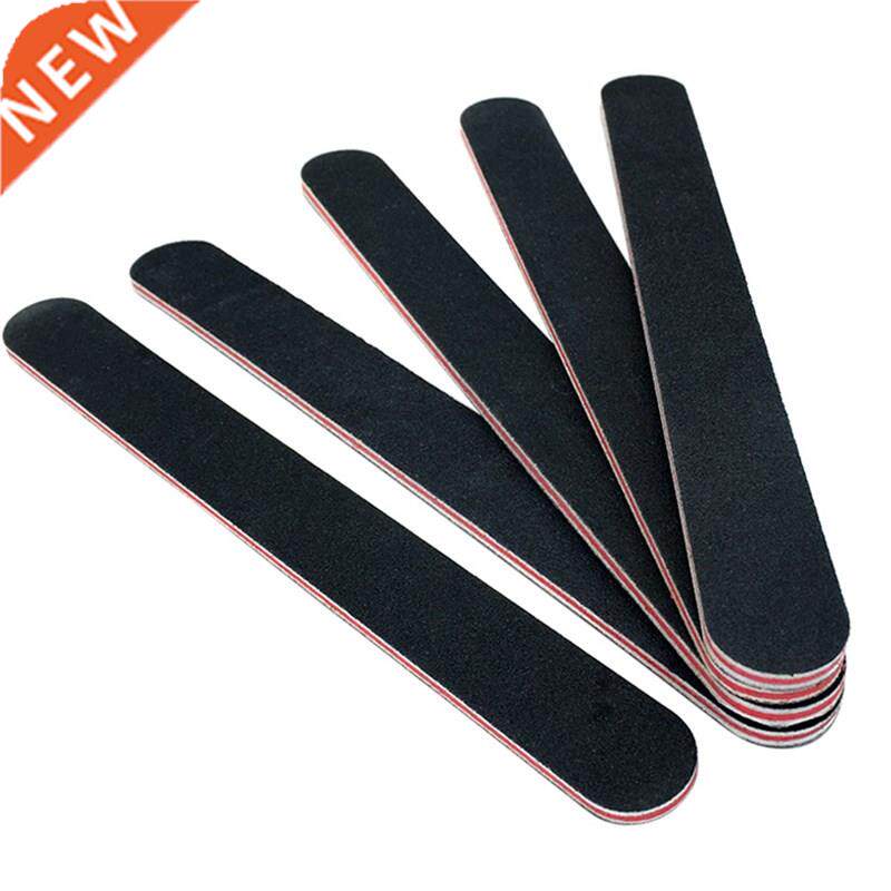 5pcs/10pcs Nailfile Professional Nail Buffer Black Sandpape