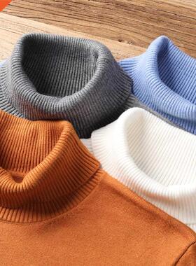 2022 New Autumn Winter Men's Warm Turtleneck Sweater High Qu