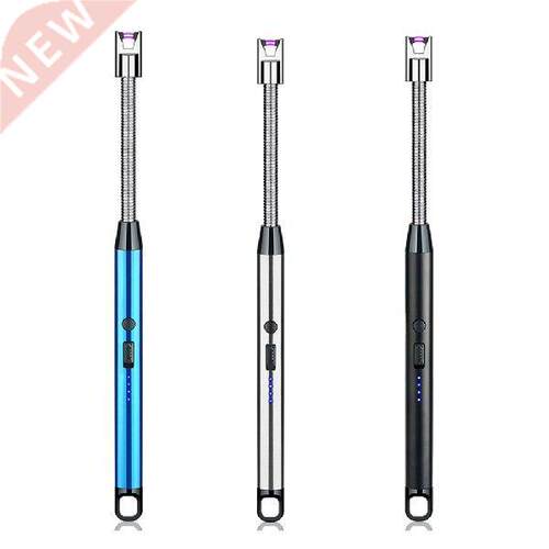 Rotation BBQ Lighter Metal USB Windproof Flameless Kitchen