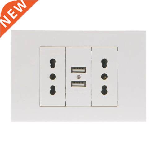 AC 220-250 16A Wall Power Socket Plug Double Italian/Chile P