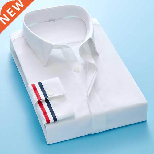Men's clothing Classic white black shirts korean clothes Shi