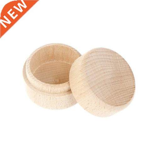 Wooden Round Storage Boxes Ring Box Vintage decorative