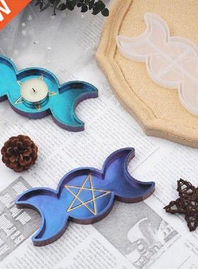 Hnde Moon Str Cndle Try Resin Molds Moon Phse Box