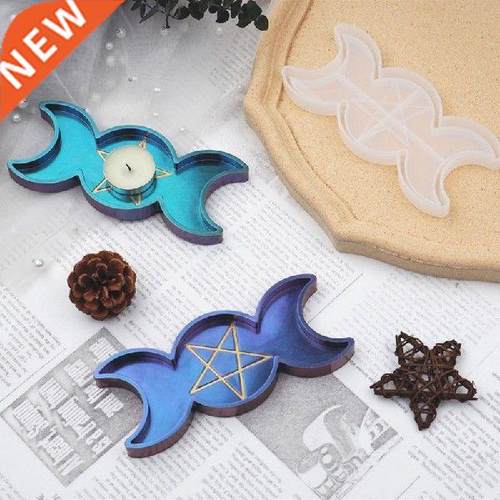 Hnde Moon Str Cndle Try Resin Molds Moon Phse Box