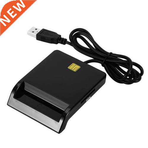Portable USB 2.0 Smart Card Reader For Bank Card TF SD DNIE