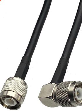 1pcs RG58 TNC Male Plug Right Angle to TNC Male Plug RF Coax