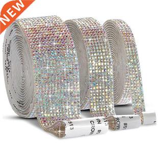 Self Adhesive Crystal Rhinestone Sticker Diamond Ribbon