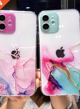 Watercolor Painting Phone Case For iPhone 13 Pro Max 12 Mini