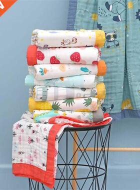 110x110cm 120x150cm 6 Layers Muslin Baby Blankets For Beds C