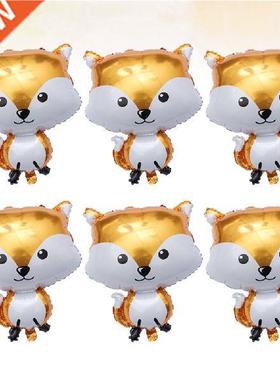Fox Balloons Party Balloon Foil Birthday Baby Shower