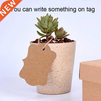 100pc Paper Tags Packaging Tags For Gifts Brown/black/white