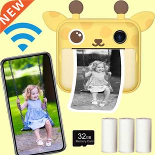 Kids Video Photo Camera Cute Children's Instant Print Camera
