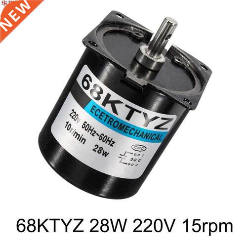 Permanent Magnet Synchronous Gear Motor 68ktyz Ac 220v 28w