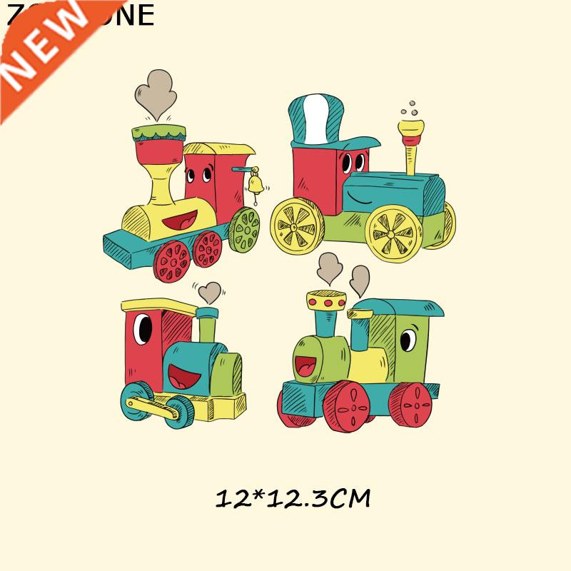 ZOTOONE 4 Style Cartoon Train Patches for Clothes A-level Wa