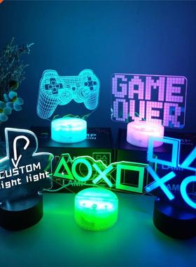 Led 3D Nght Lght Table Lamp Room Decor Nght Lght Home De