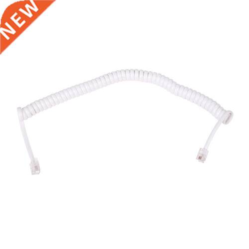 1.5M 4.9Ft Stretchy RJ9 4P4C Handset Telephone Coiled Cable