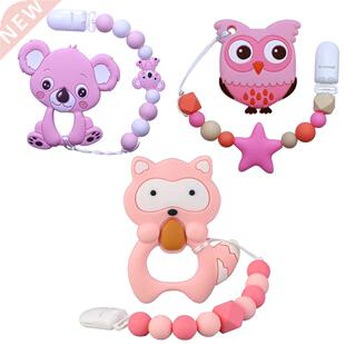 Joepada Baby Teething Necklace lovely Koala Owl Horse Cookie