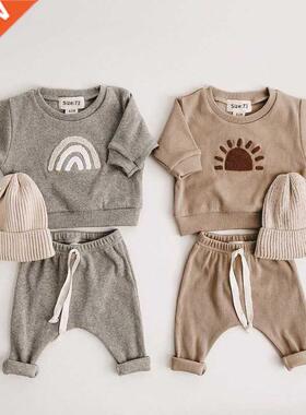 Fashon Kds Clothes Set Toddler Baby Boy Grl Pattern Casua