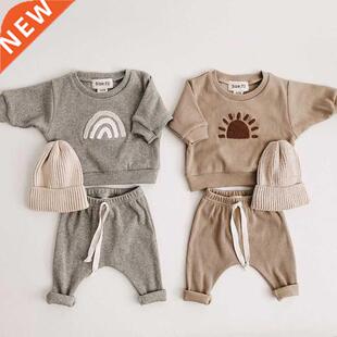 Fashon Kds Clothes Set Toddler Baby Boy Grl Pattern Casua