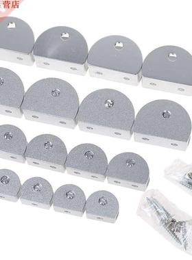 4pcs Glass Clamps Shelves Holder Corner Bracket Clamp Alumin