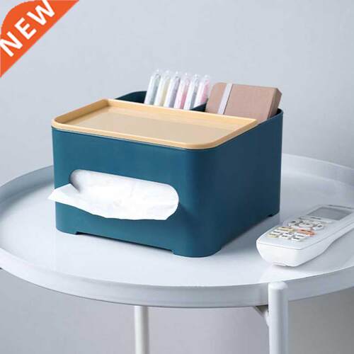 Double Layer Tissue Box Dtop Storage Box Remote Control