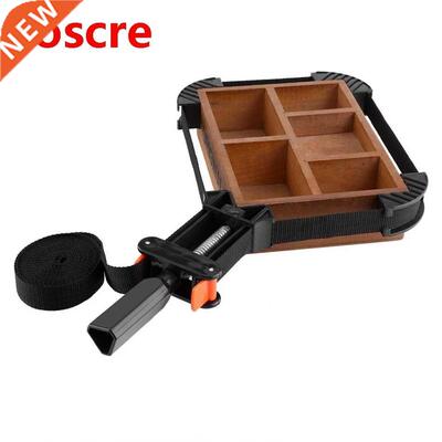 Black Adjustable Rapid Corner Clamp 4 Jaws Band Strap Frame