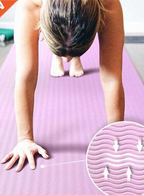 Non Slip Yoga Mat Made with Natural Rubber Fitness Exercise