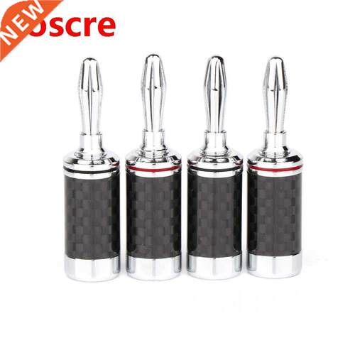 8pcs BA1447 Hi-End Rhodium Plated Carbon Fiber Speaker Cable