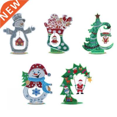 Christmas 5D DIY Diamond Painting Desk Ornaments Kit Luminou