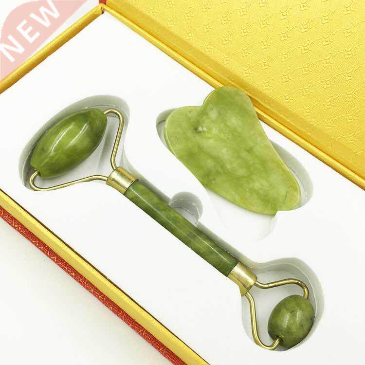 Guasha Scraper Massage-Roller Jade-Set Face-Skin Anti-Wrinkl