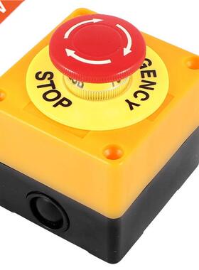 button AC 660V 10A Emergency stop case Hard red switch