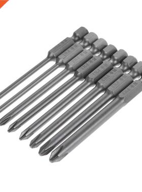 8pcs 75mm Long Hex Cross Head Bits S2 Steel Set Repair Hand