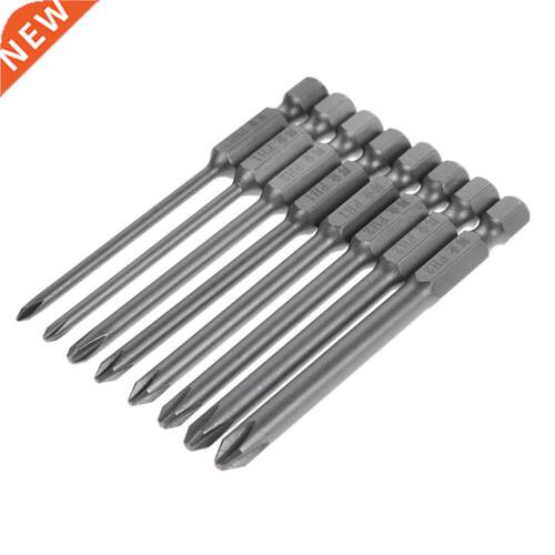 8pcs 75mm Long Hex Cross Head Bits S2 Steel Set Repair Hand