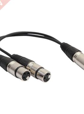 4cm Pin XLR 1 Male To 2 Female Audio Extension Cable