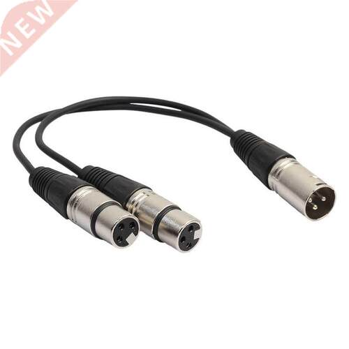 4cm Pin XLR 1 Male To 2 Female Audio Extension Cable