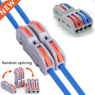 10 pcs Electrical Wire Connector Push-in Terminal Block Univ