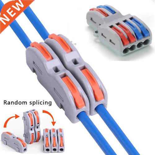 10 pcs Electrical Wire Connector Push-in Terminal Block Univ