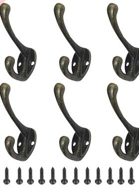 6pcs Clothes Hanger Hook Home Storage Hanger Wall Hooks for